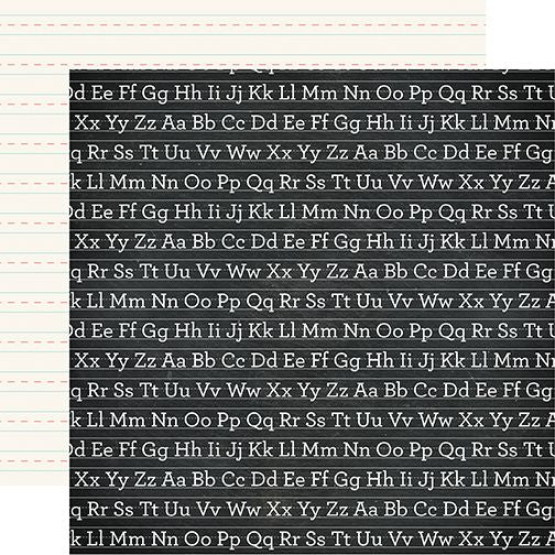 Echo Park Off to School Academic Alphabet DS Paper (1 Sheet)