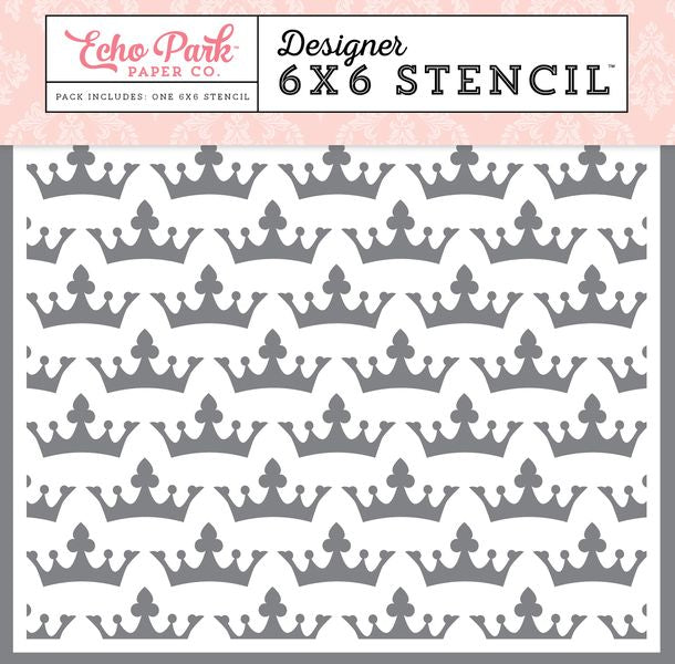 Royal Crowns Stencil
