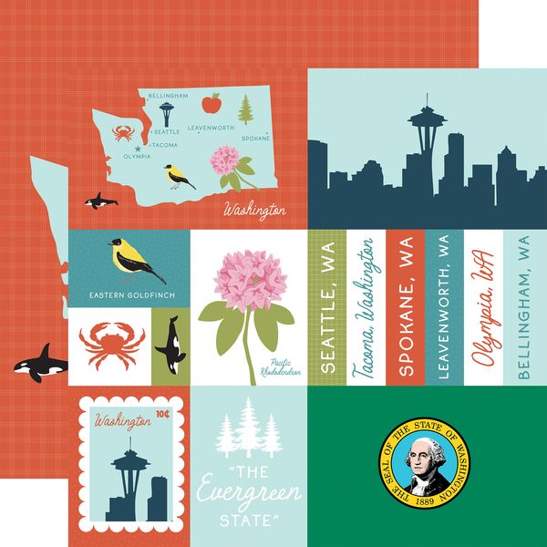 Echo Park Our United States: Washington DS Paper (1 sheet)