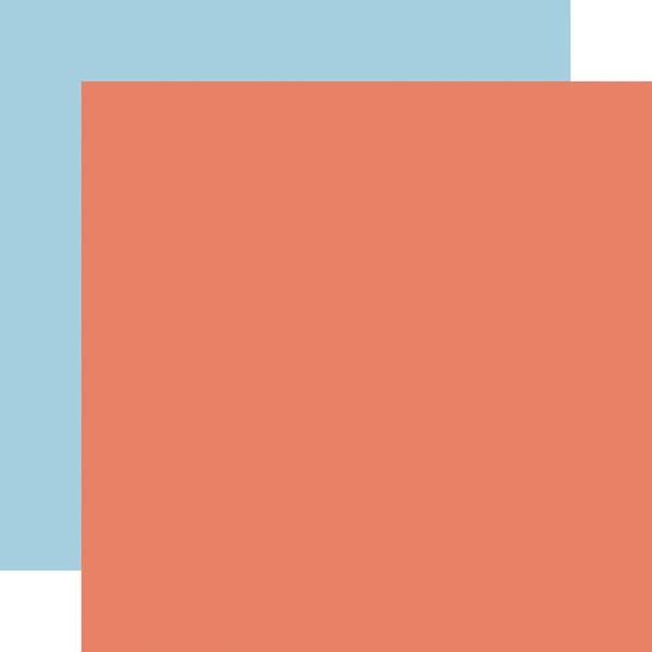 Echo Park Party Animal: Red / Blue 12x12 Coordinating Solid Paper (1 Sheet)