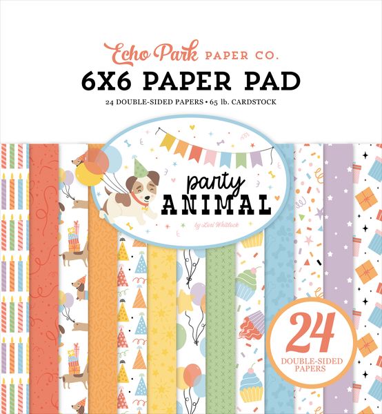 Echo Park Party Animal 6x6 Paper Pad