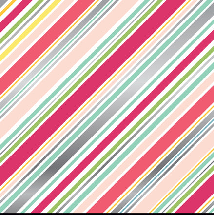 Petticoats Diagonal Stripe Foil