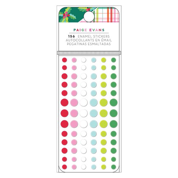 Paige Evans Sugarplum Wishes Enamel Dots, 156/Pkg