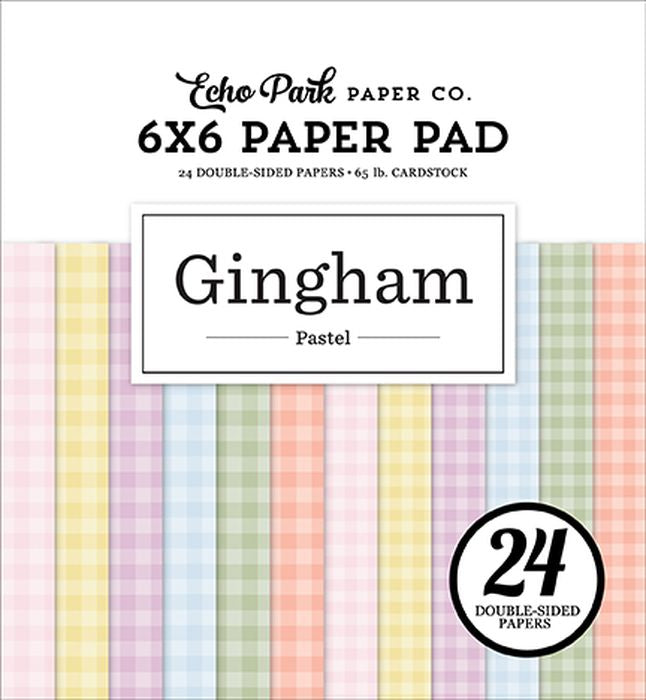 Echo Park Pastel Gingham 6x6 Paper Pad