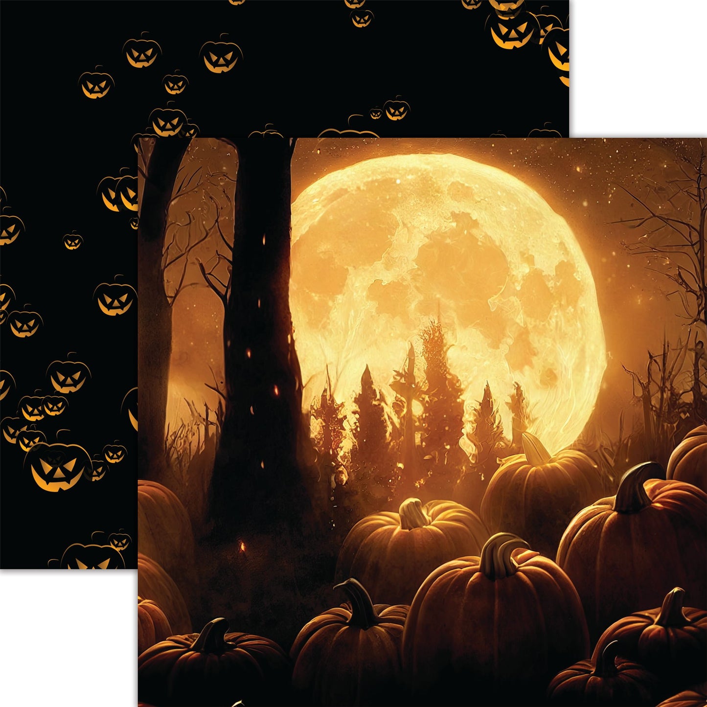 Reminisce Phantom Grove: Bram's Pumpkin Patch DS Paper (1 Sheet)
