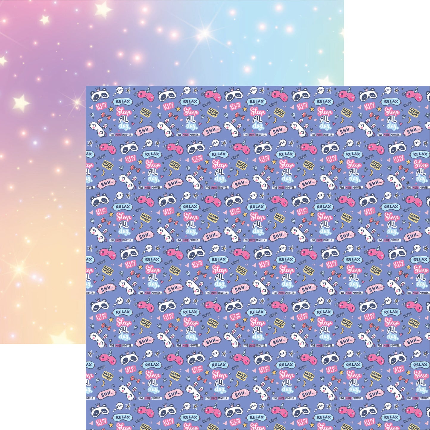 Reminisce Pajama Party: Goodnight DS Paper (1 Sheet)