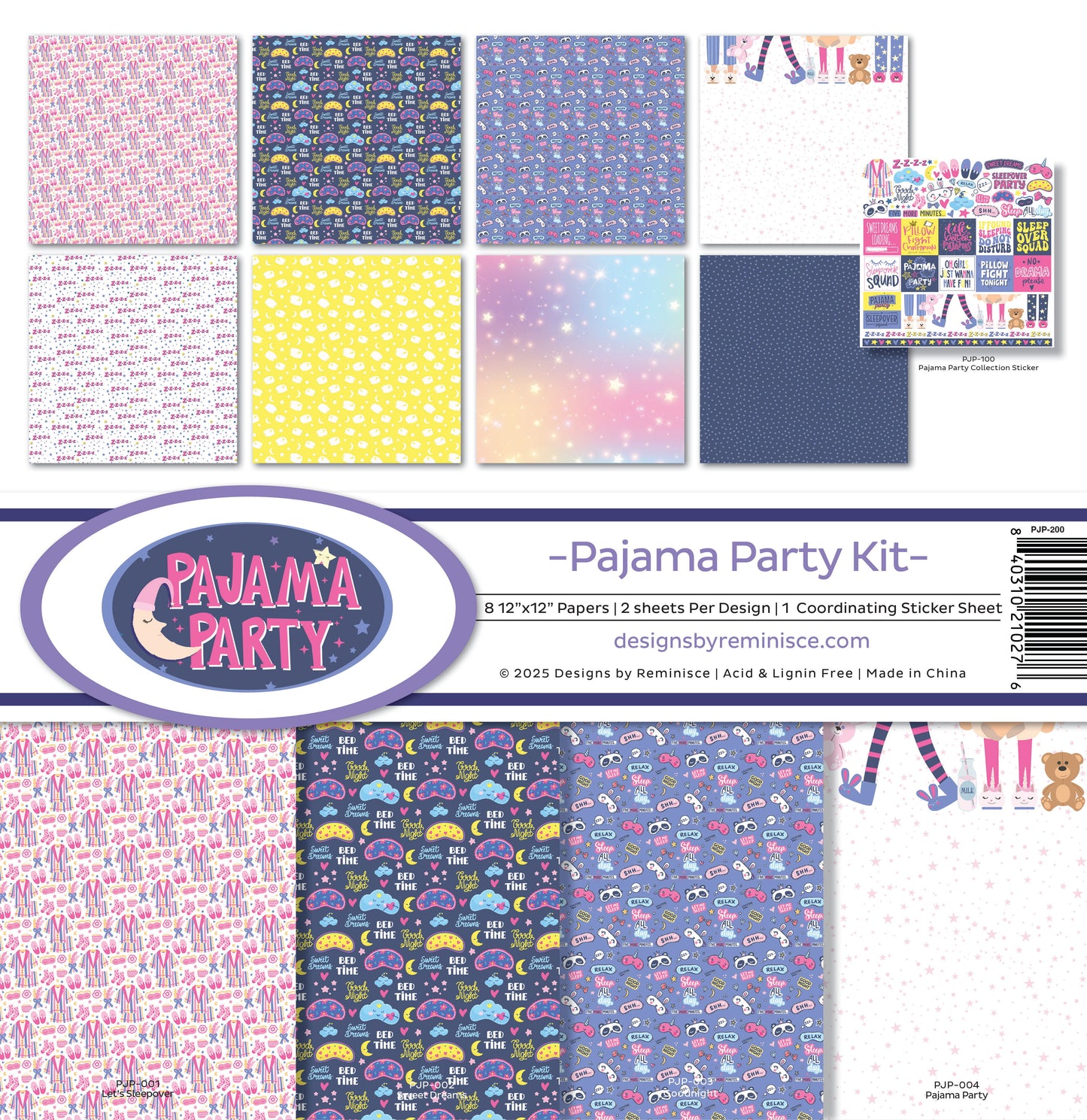 Reminisce Pajama Party Collection Kit