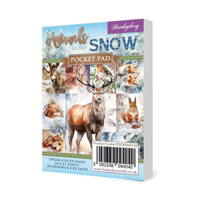 Hunkydory Crafts Animals in the Snow Pocket Pad