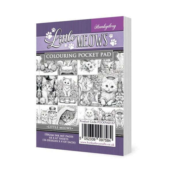 Hunkydory Colouring Little Meows Pocket Pads