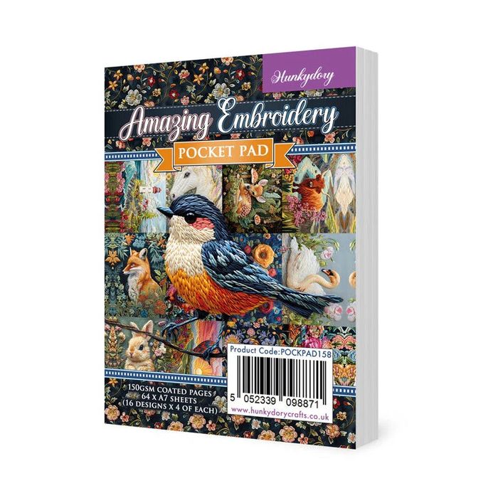 Hunkydory Crafts Amazing Embroidery Pocket Pad