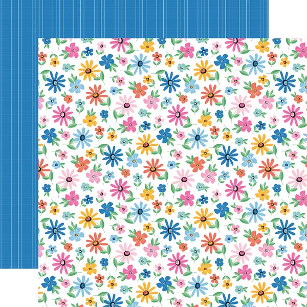 Echo Park Plan on It: Focus And Flourish Floral DS Paper