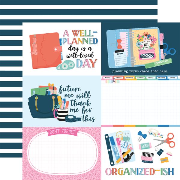 Echo Park Plan on It: 6x4 Journaling Cards