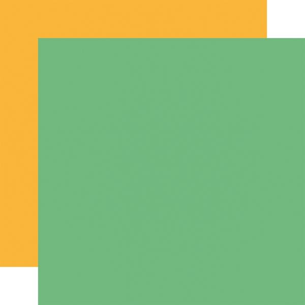 Echo Park Plan on It: Green / Yellow 12x12 Coordinating Solid DS Paper