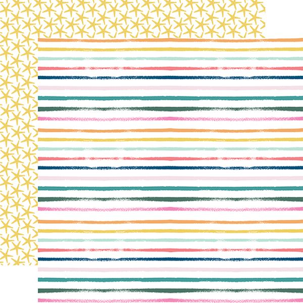 Pool Party Summer Stripes DS Paper (1 Sheet)