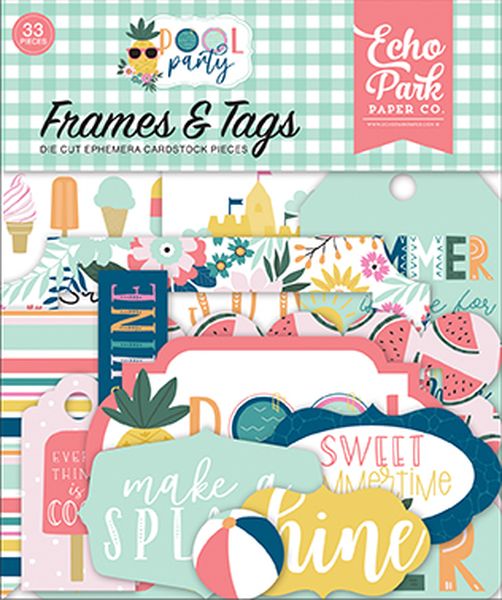 Pool Party Frames & Tags