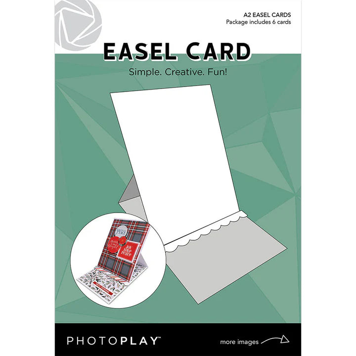 Photoplay White A2 Easel Cards - 6 cards/pkg.
