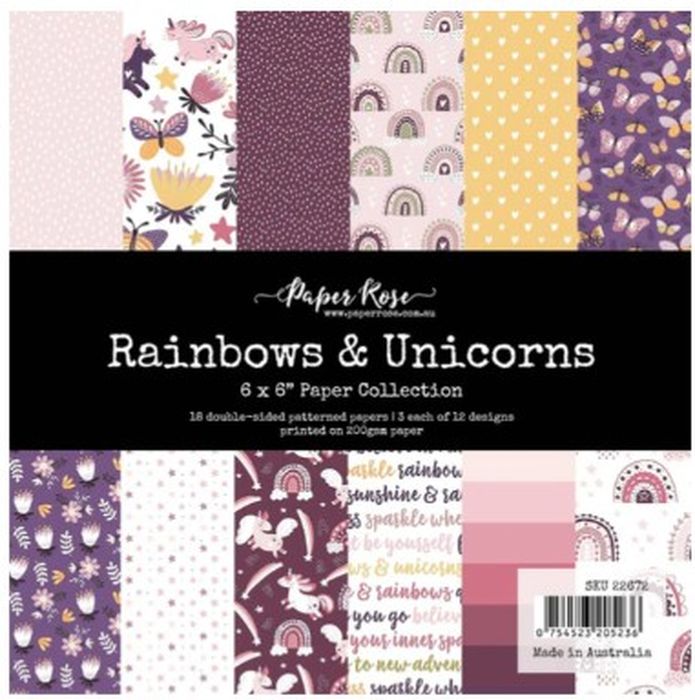 Paper Rose - Rainbows & Unicorns 6x6 Paper Collection