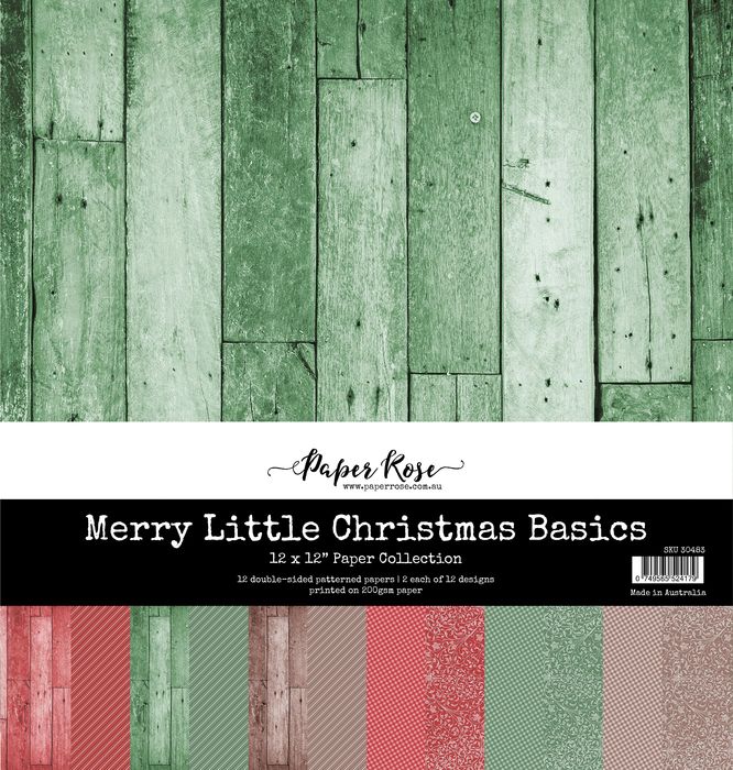 Paper Rose Studio Merry Little Christmas Basics 12x12 Paper Collection 30483