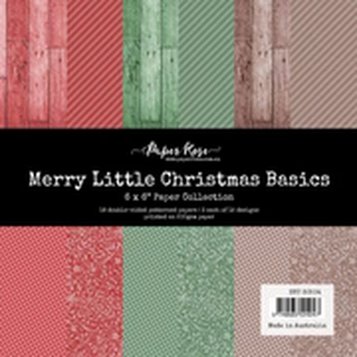 Paper Rose Merry Little Christmas Basics 6x6 Paper Collection 30504