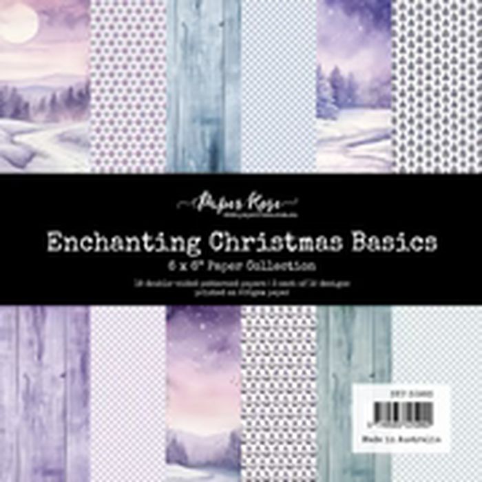Paper Rose Enchanting Christmas Basics 6x6 Paper Collection