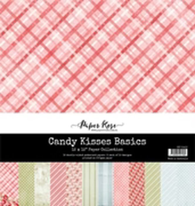 Paper Rose Candy Kisses Basics 12x12 Paper Collection 31413
