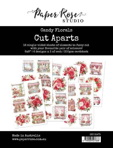 Paper Rose Candy Florals Cut Aparts Paper Pack 31473