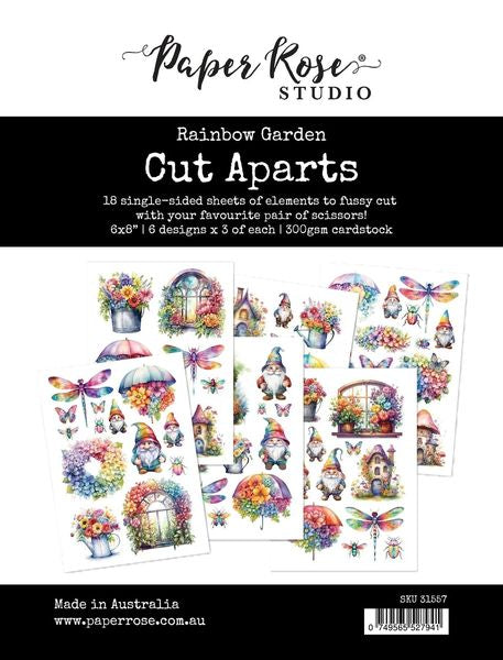 Paper Rose Rainbow Garden Cut Aparts Paper Pack 31557
