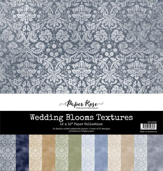 Paper Rose Wedding Blooms Textures 12x12 Paper Collection 31749