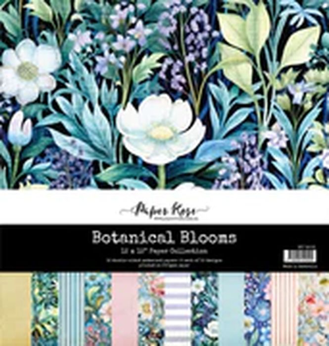 Paper Rose Botanical Blooms 12x12 Paper Collection 32031
