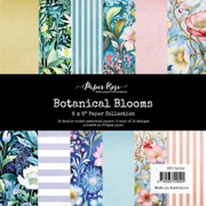 Paper Rose Botanical Blooms 6x6 Paper Collection 32052