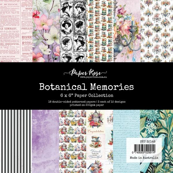 Paper Rose Botanical Memories 6x6 Paper Collection 32148