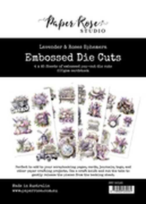 Paper Rose Lavender & Roses Ephemera Embossed Die Cuts 32193