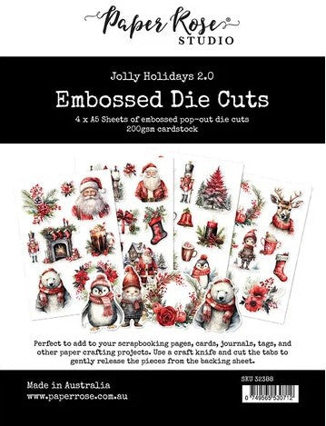 Paper Rose Studio Jolly Holidays 2.0 Embossed Die Cuts