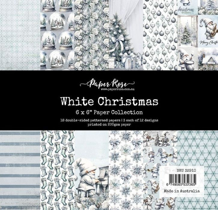 Paper Rose White Christmas 6x6 Paper Collection