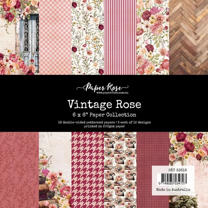 Vintage Rose 6x6 Paper Collection 33618