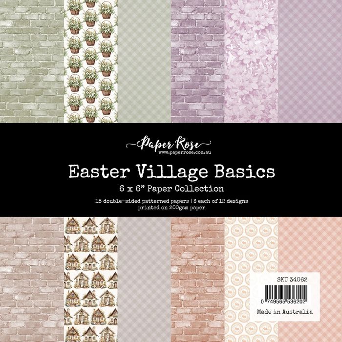 Paper Rose Studio Easter Village Basics 6 x 6 Paper Collection