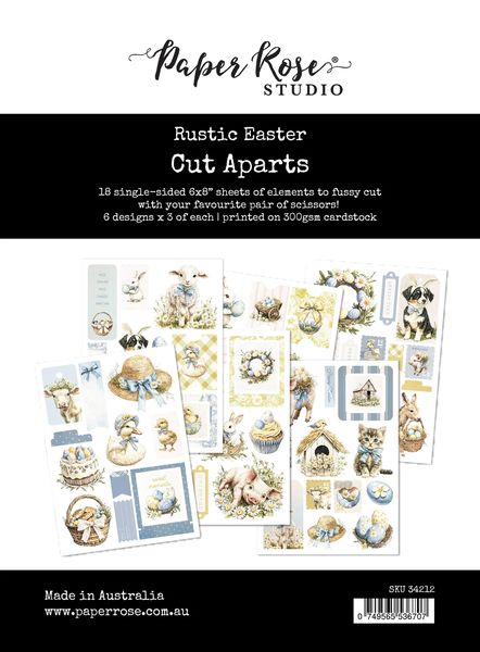 Paper Rose Rustic Easter Cut Aparts Paper Pack