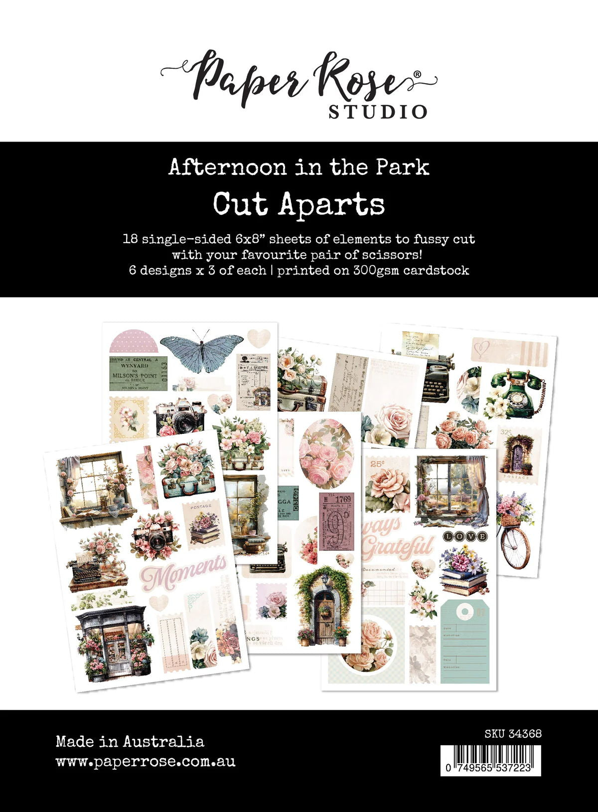 Paper Rose Afternoon in the Park Cut Aparts 34368