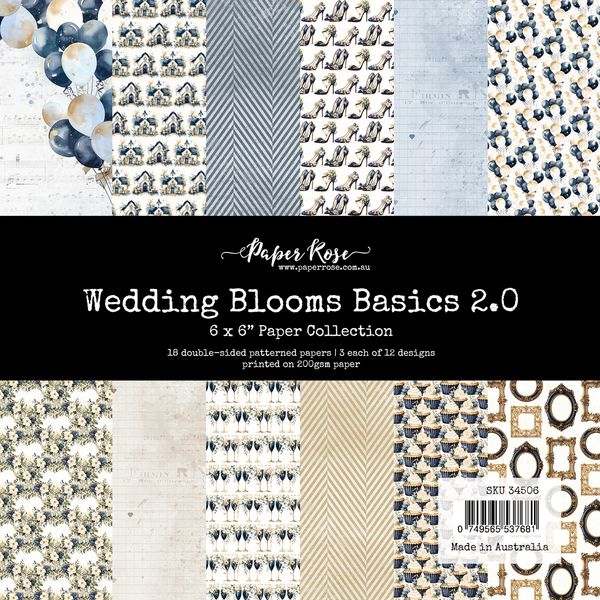 Paper Rose: Wedding Blooms Basics 2.0 6x6 Paper Collection 34506