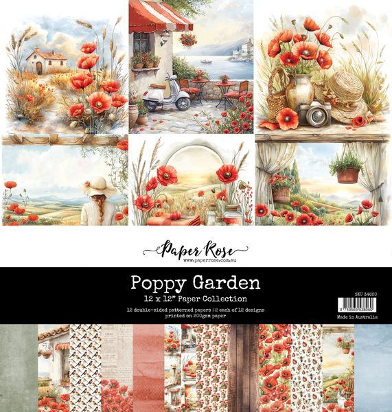 Poppy Garden 12x12 Paper Collection 34620