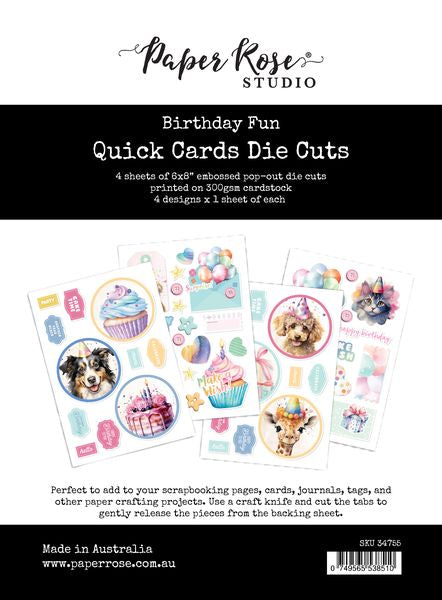 Birthday Fun Quick Card Die Cuts 34755
