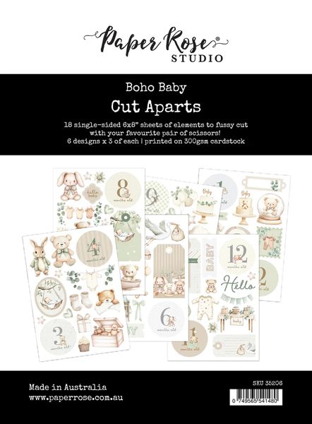Paper Rose Boho Baby Cut Aparts Paper Pack 35206