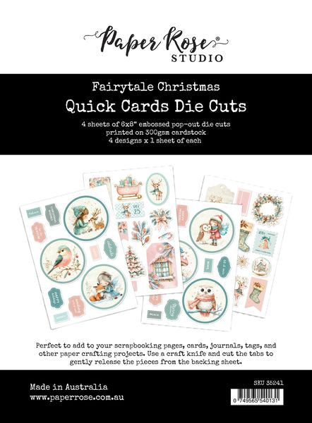 Paper Rose Fairytale Christmas Quick Card Die Cuts 35241