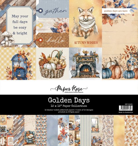 Paper Rose Golden Days 12x12 Paper Collection 35281
