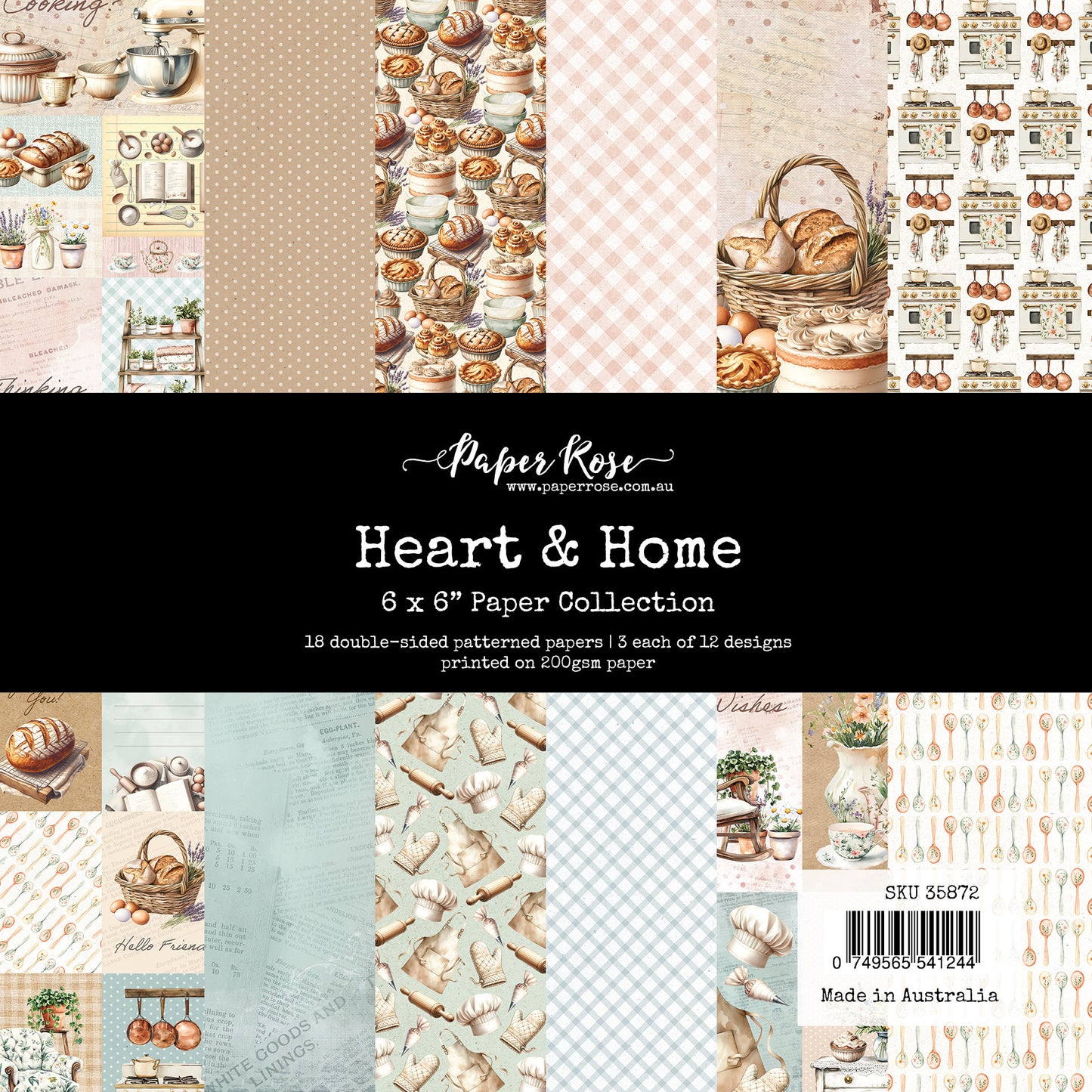 Paper Rose Heart & Home 6x6 Paper Collection