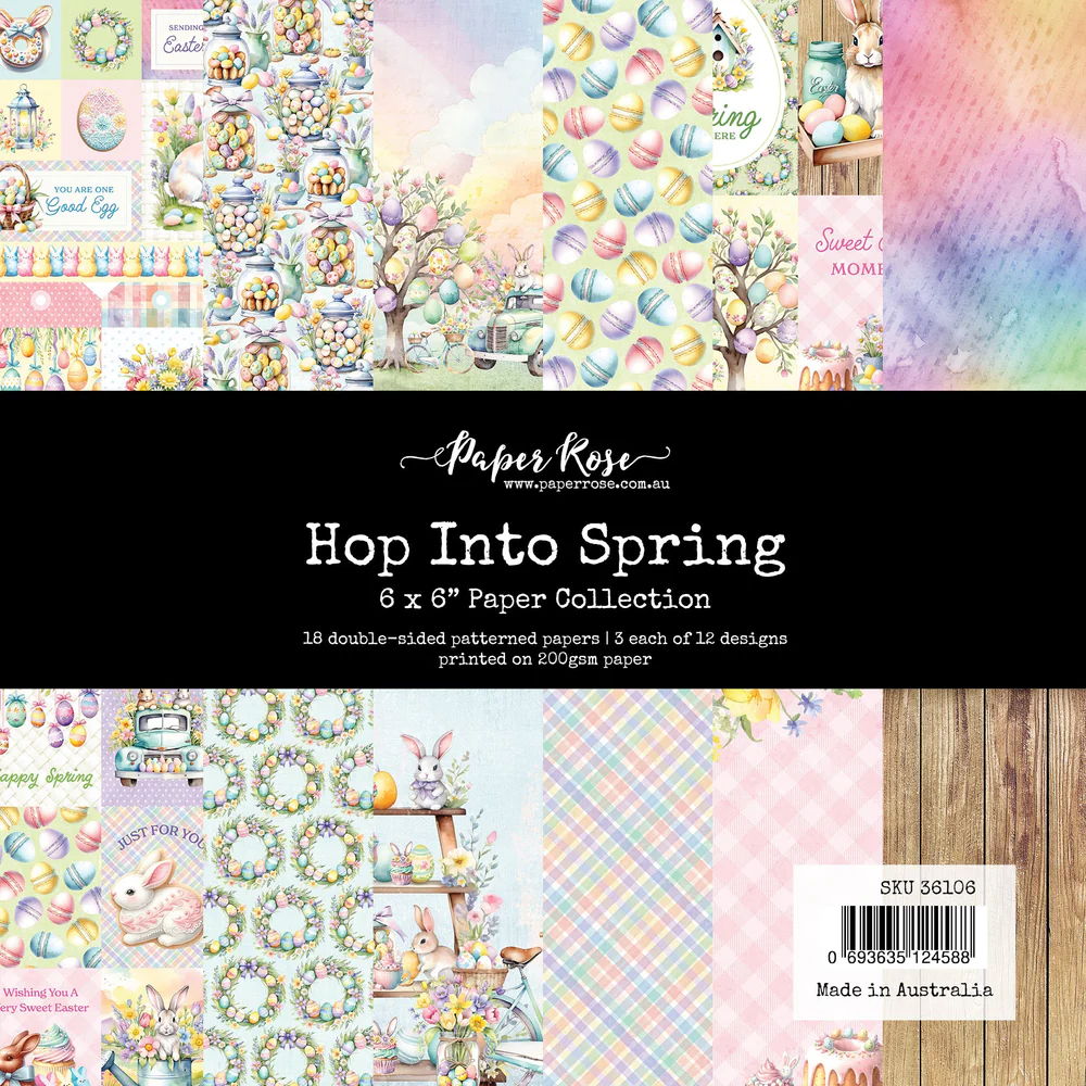 Paper Rose Hop Into Spring 6x6 Paper Collection