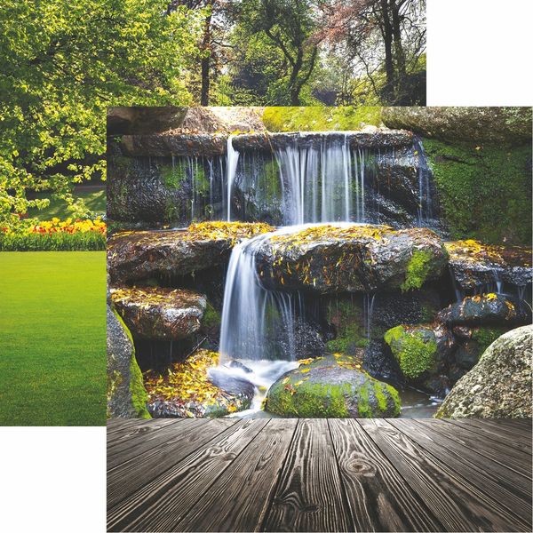 Reminisce Photo Shoot: Waterfall Landscape DS Paper (1 Sheet)