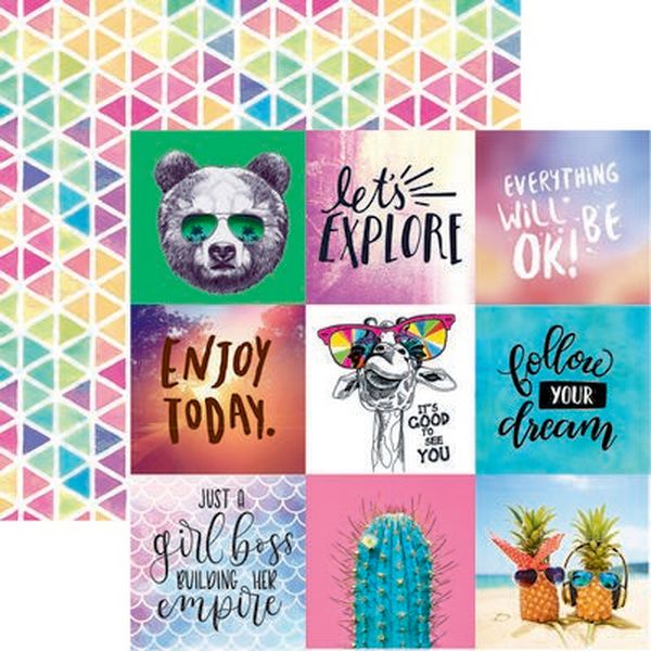 Reminisce Quote Book: Happy Day Paper DS Paper (1 Sheet)