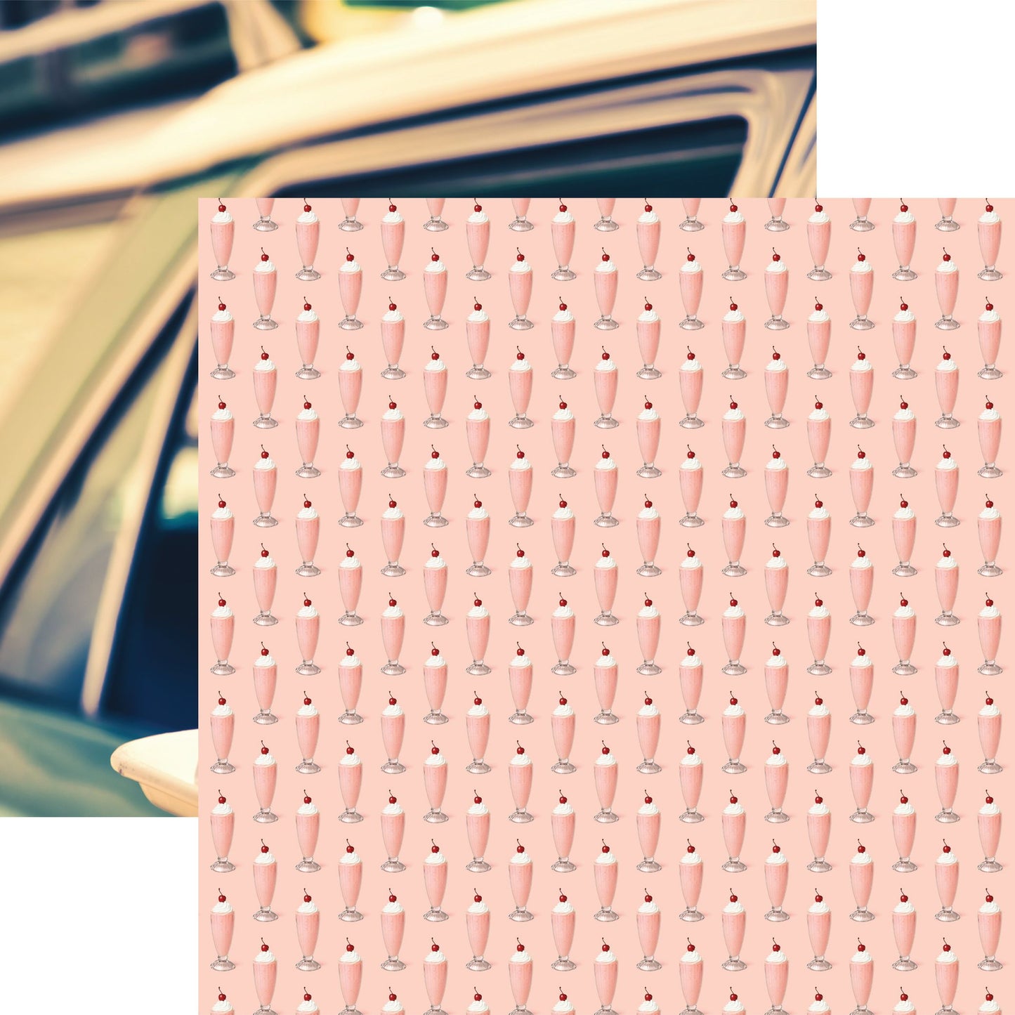 Reminisce Rockabilly: Milkshake DS Paper (1 Sheet)