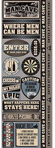 Reminisce Man Cave Cardstock Stickers